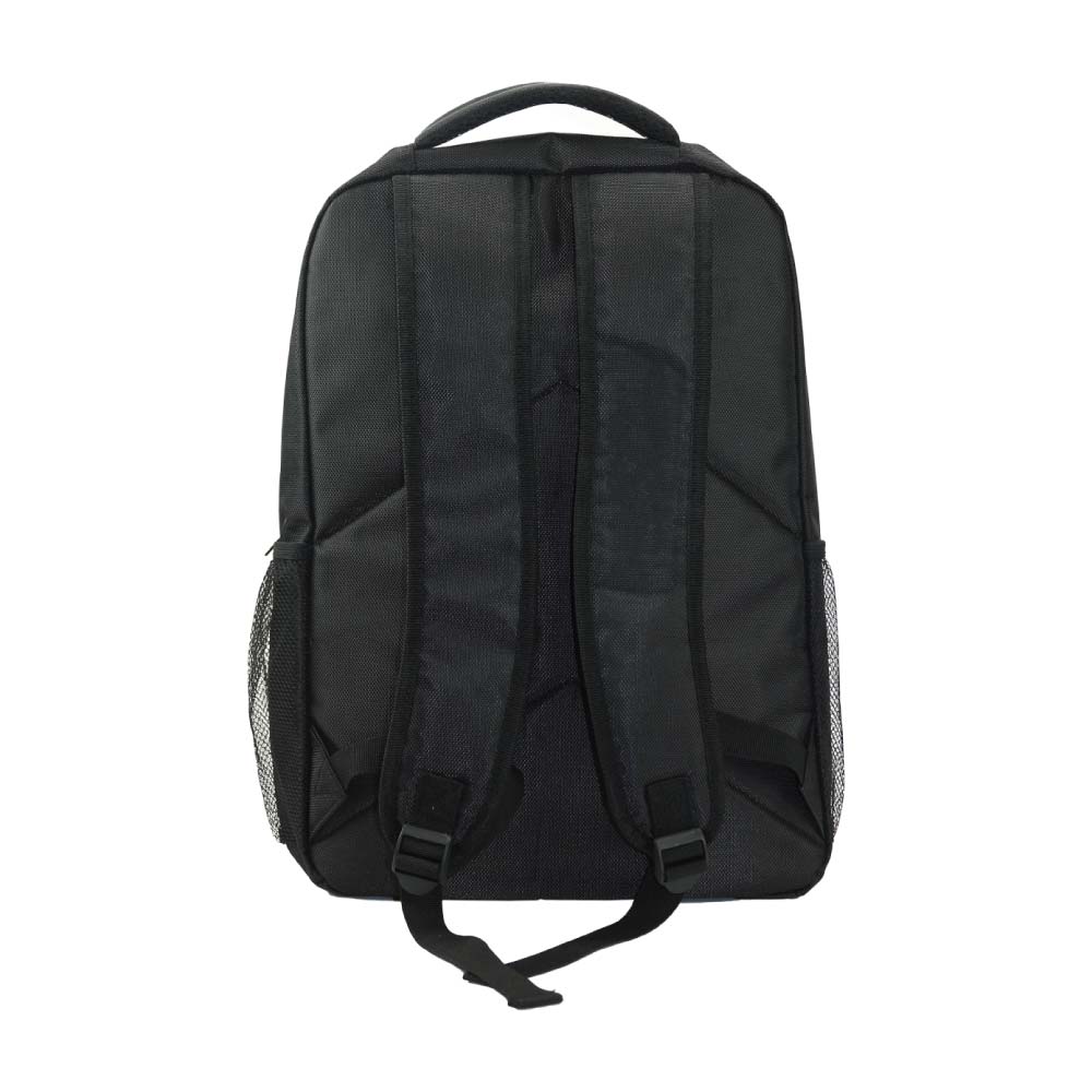 Backpacks in Black 1680D Polyester Material | Promotional Gifts Suppliers